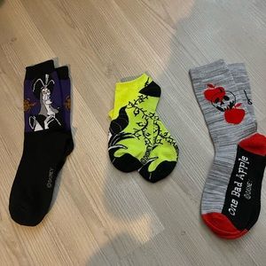 DISNEY socks - all three pairs